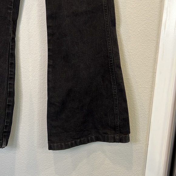 Urban Outfitters I BDG I Flat Front Flared Black Denim Jeans - Picture 4 of 9